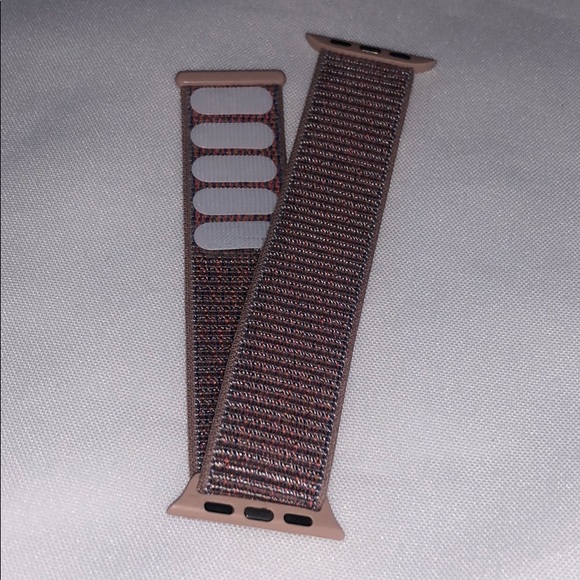 Apple Watch Soft Pink Velcro Band Strap - Picture 3 of 8